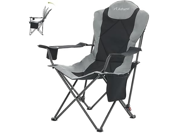 Aohanoi Grey Heavy Duty Camping Chair