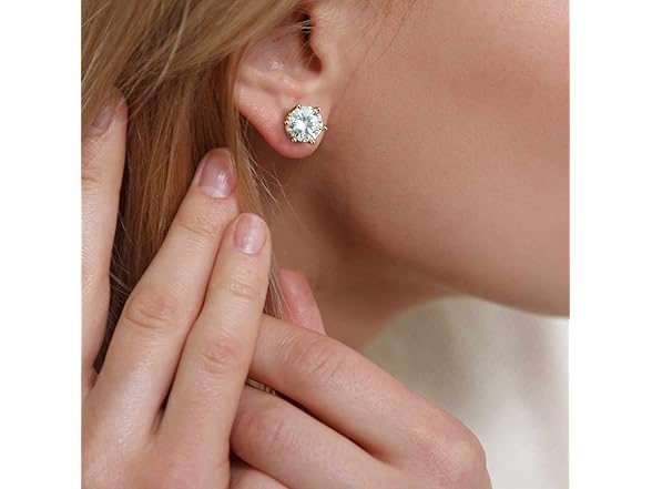 GIORGIA GIBBS 14K Gold Stud Earrings