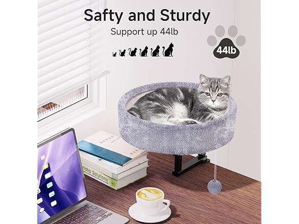 360° Cat Desk Bed