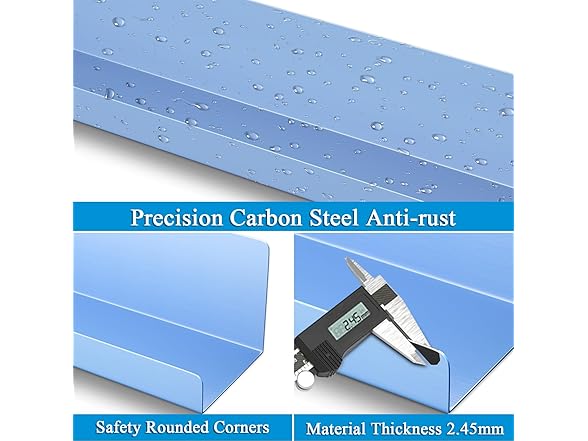 DTUQYX Magnetic Book Shelf for Whiteboard 2-Pack, Blue