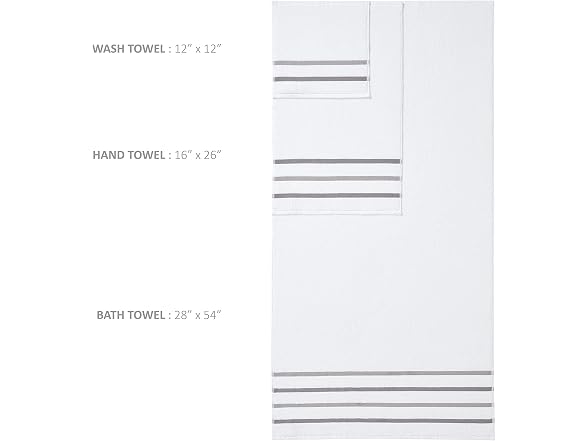 Comfort Spaces Zero Twist Bath Towel Set