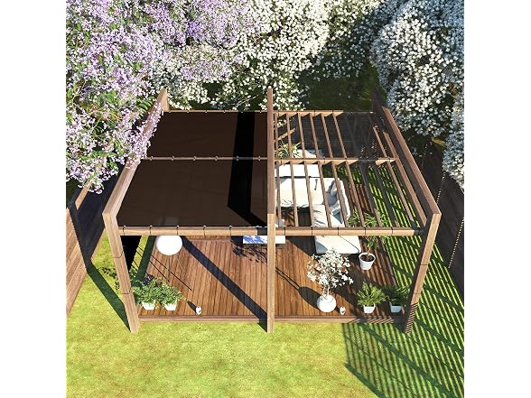 ColourTree ColourTree 5' x 12' Brown Fence Screen
