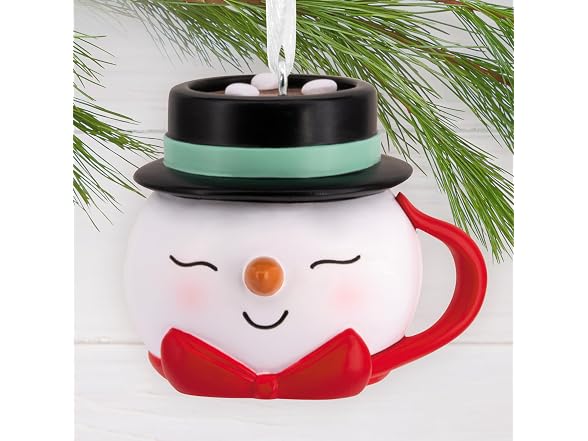 Hallmark Christmas Ornament, Snowman Mug - Gallery 3