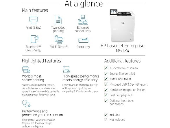 HP LaserJet Enterprise M612x