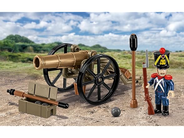 COBI Napoleonic Wars French Artilleryman & Cannon Building Set