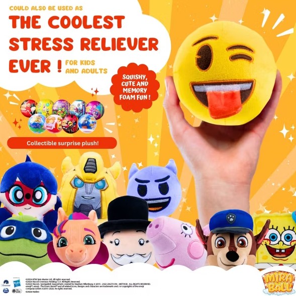 Miraball Surprise Plush - Emoji 4PK - Gallery 8