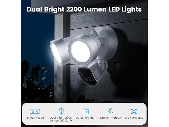 Gdend Wired Floodlight Camera