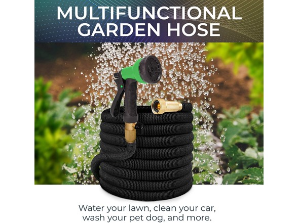 2-Pack 25ft Expandable Hose w/ Nozzle