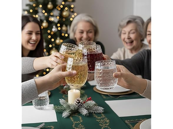 Fun Express  Stemless Wine Glasses - 12 piece
