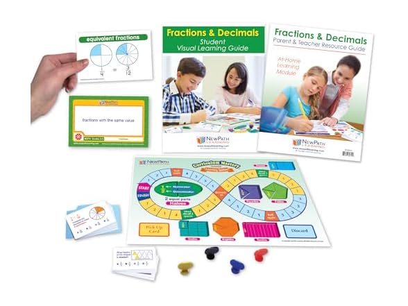 NewPath Fractions & Decimals Skills Kit - Grades 3-5