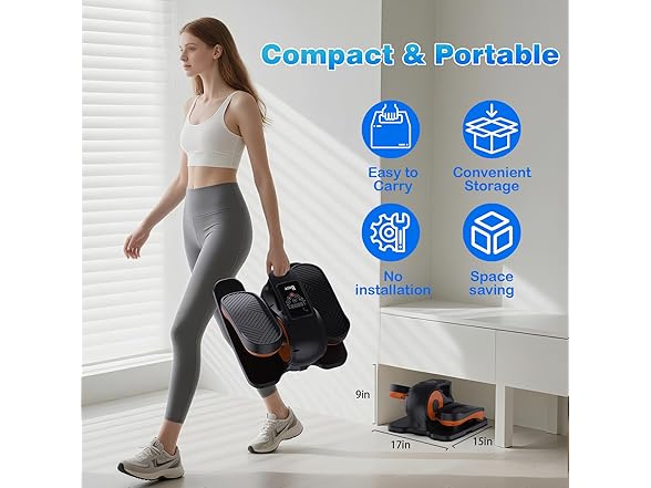 BKIY Under Desk Elliptical Machine