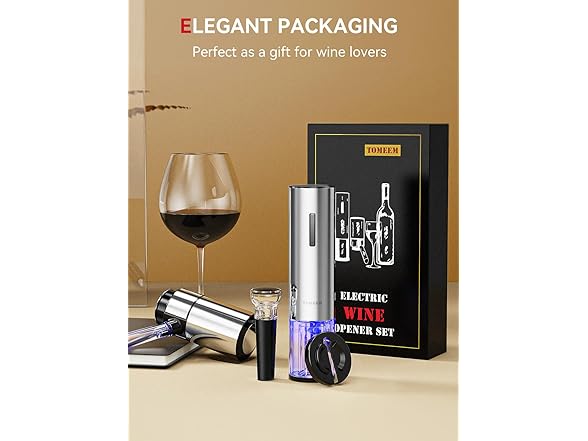 TOMEEM BC052925070004 Electric Wine Bottle Opener Se