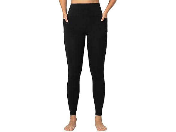 Sunzel Womens Leggings 25in M Black W/pockets