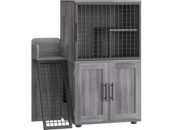 Hidden Cat Litter Box with Ladder