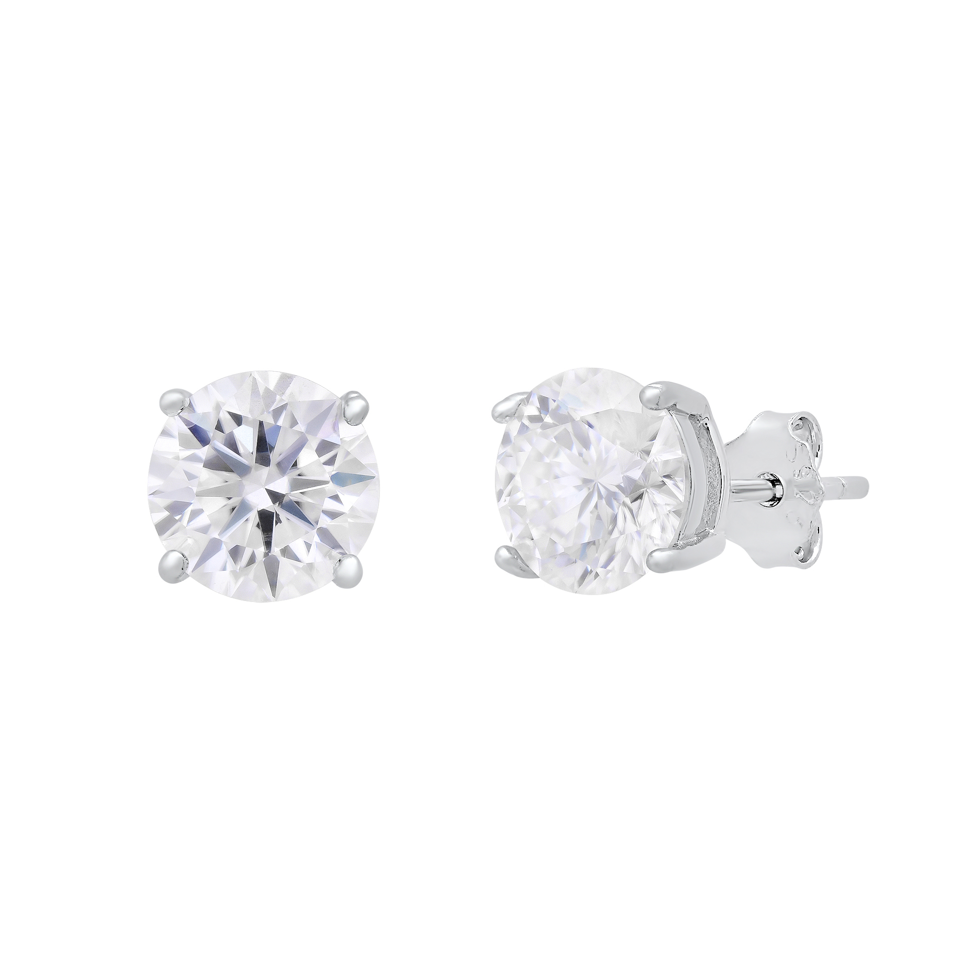 Moissanite Stud Earrings - Gallery 11