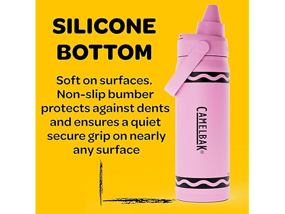 CamelBak Crayola Chug SS Bottle, 16oz, Cherry Red