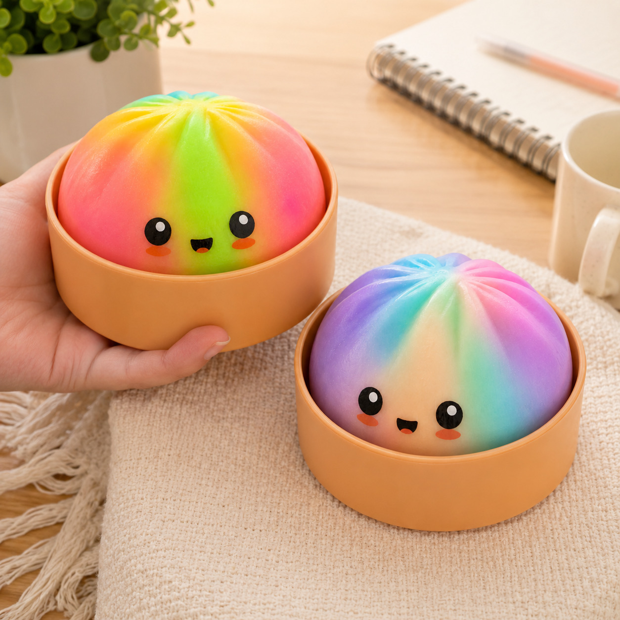 2-Pack Mystery Rainbow Squishy Dumpling - Gallery 6