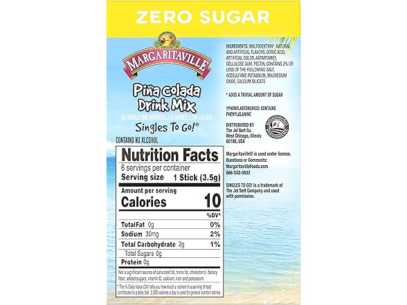 Margaritaville Piña Colada Mix 6ct