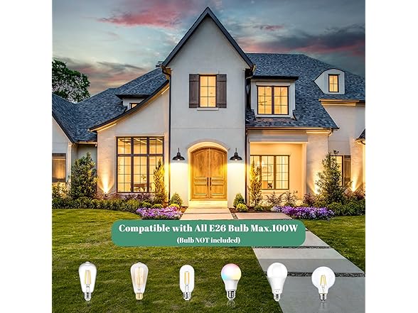 VerRon B0C6XFMJFG Barn Light Bronze 2-Pack