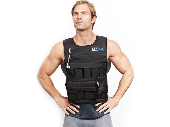 RUNMax Weighted Vest 60lb, No Shoulder Pads