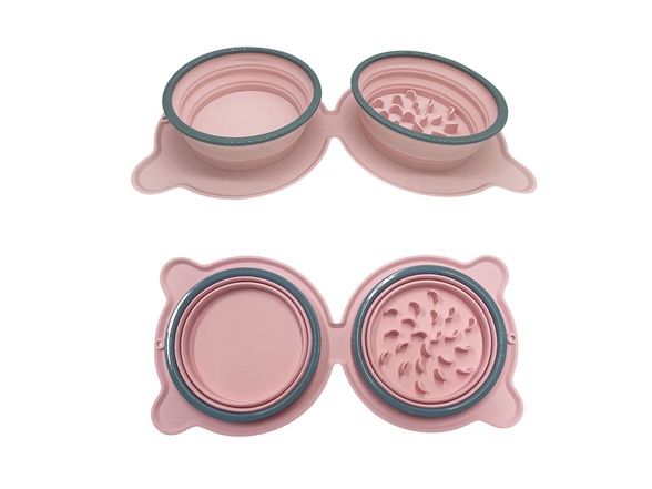 Folding Silicone Pet - Water and Feeding Bowl