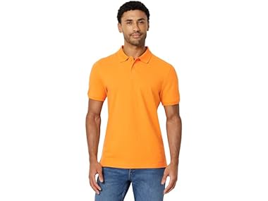 $8.99, Was $16.90, 46% Off! Amazon Essentials Men SS Cotton Pique Polo dealfomo