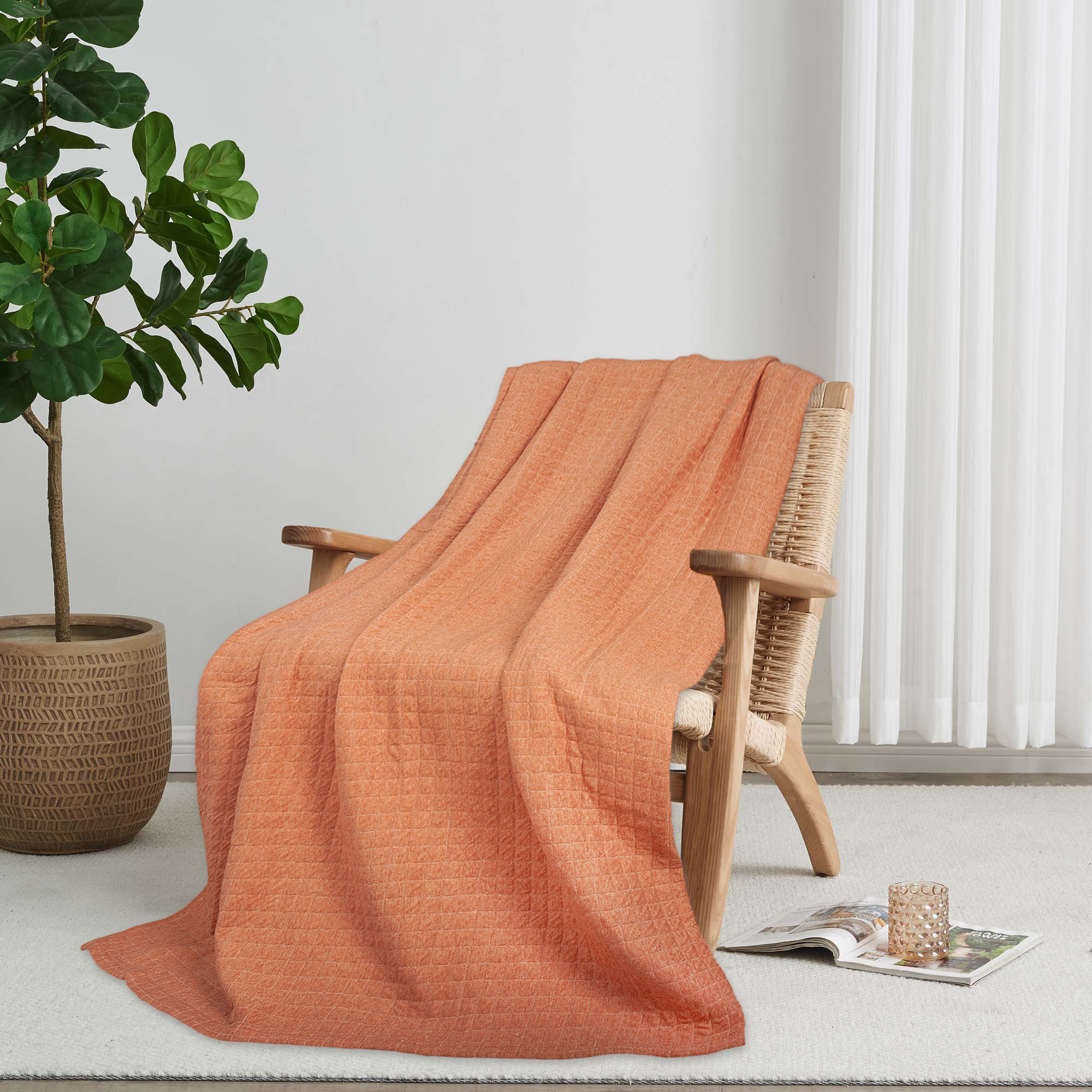 Katama 50"x70" Cotton Melange Jersey Throw - Gallery 8