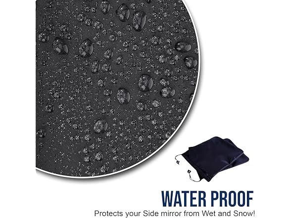 Zone Tech GA0054 Car Side Mirror Protective Cover Black