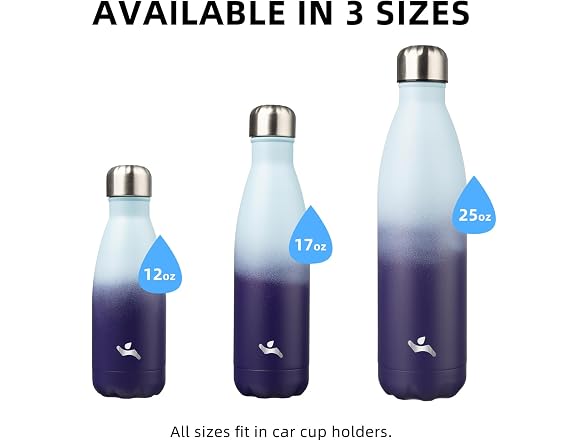 Konokyo 24 Pack Stainless Steel Water Bottle Ocean Dream