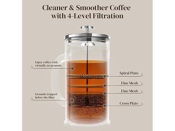 Veken 34oz French Press Coffee Maker