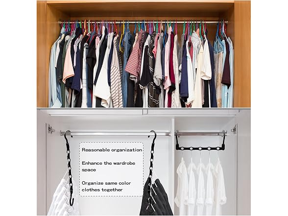 HAOWWLAI 24 Pack Space Saving Hangers