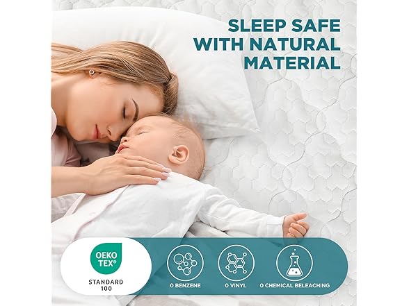 WANALIT Quilted Bamboo Rayon Mattress Cover