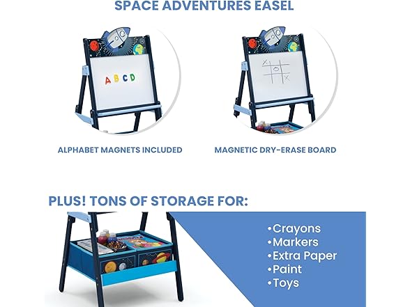Delta Children Wooden Activity Easel