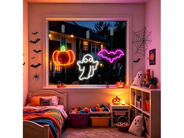 Brisum 3 Pack Halloween Window Lights