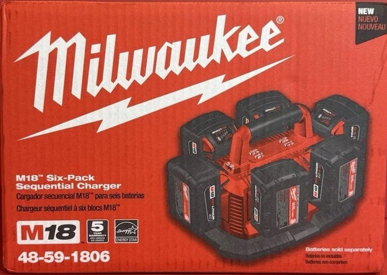 Milwaukee 48-59-1806 M18 Six Pack Sequential Charger - Gallery 2