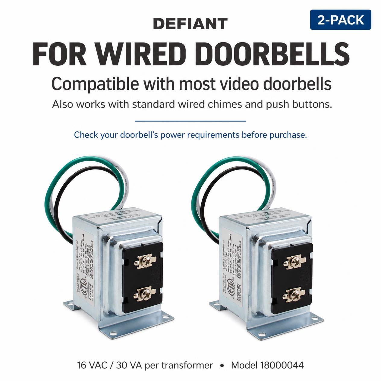 Defiant Wired Doorbell Transformer 2PK - Gallery 9