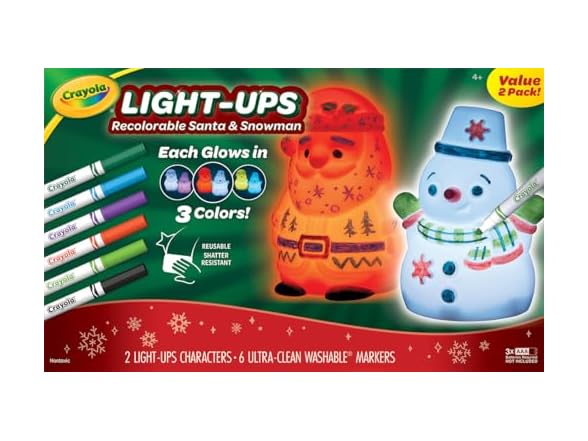 Crayola Light Ups Santa and Snowman Bundle