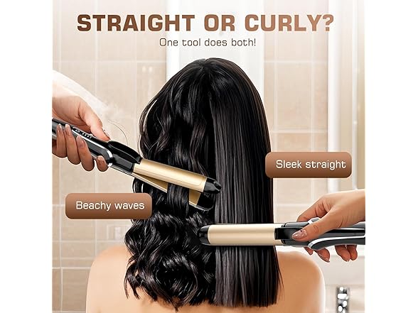 Podiality 2 in 1 Hair Straightener and Curler