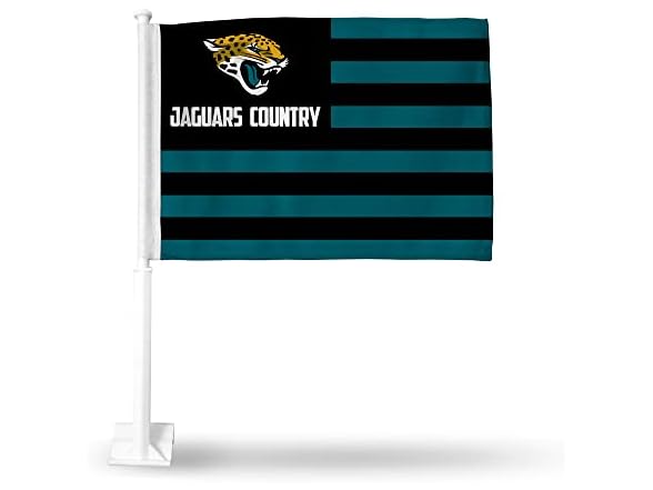Jaguars Country Car Flag 16x19