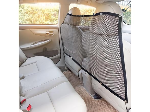 Zone Tech PE0006 Back Seat Pet Mesh Net Medium