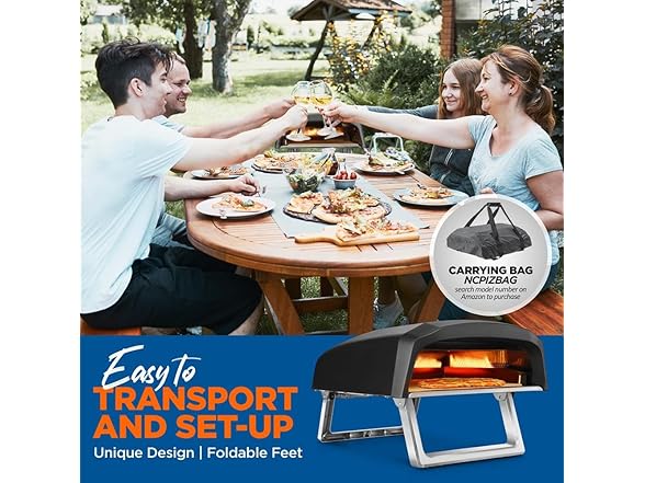 NutriChef Portable Outdoor Pizza Oven
