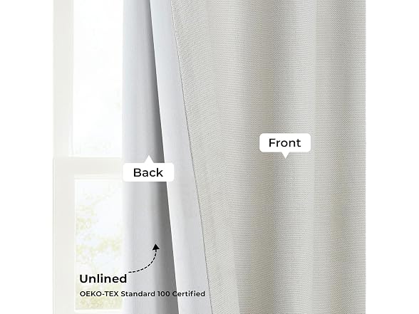 HPD Half Price Drapes - Faux Linen Curtains for Living Room (1 Panel)