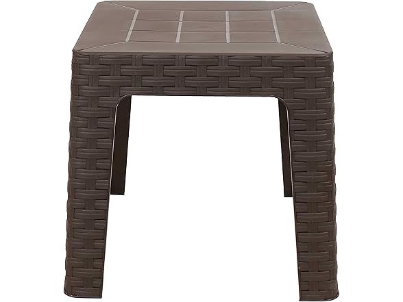 Sunnydaze Decor RBW-051-2PK 2 Brown Side Tables Brown