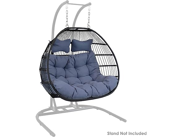 Sunnydaze Decor TF-547 Gray Resin Egg Swing