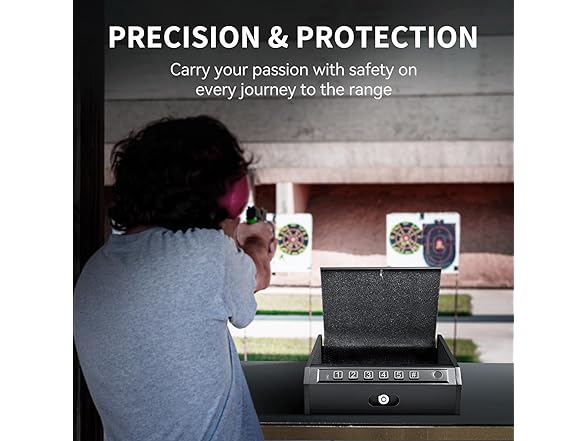 ADIMO Biometric Hand Gun Safe - Choose Size