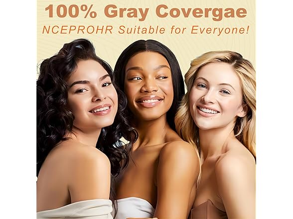 NCEPROHR Instant Brown Hair Dye Shampoo
