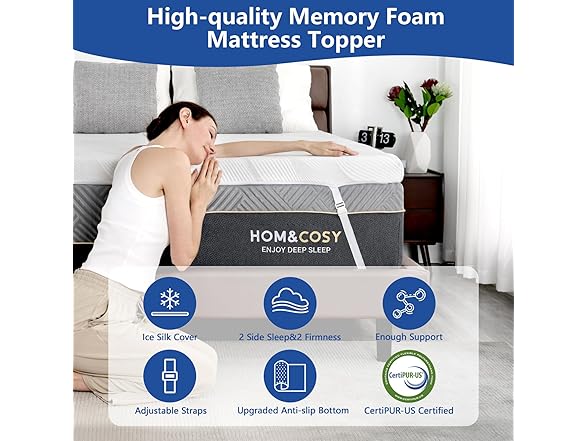 WEUP 3" Queen Firm Mattress Topper