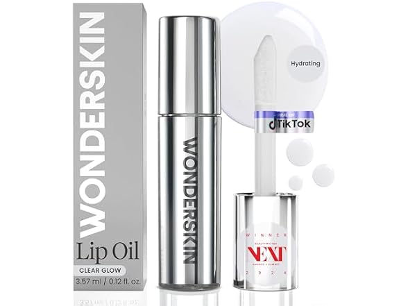 Wonderskin Lip Oil Rehab Serum Clear