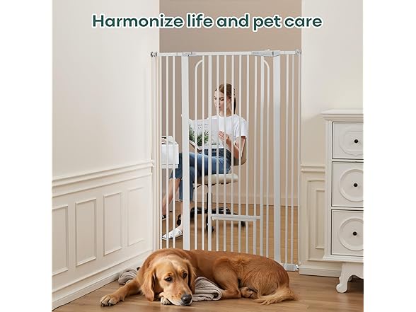 Ostutry 53in Tall Pet Gate for Doorway