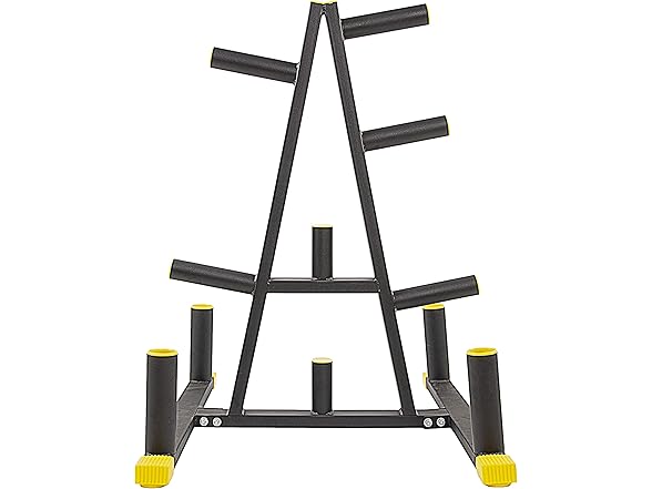 Signature Fitness 2-in-1  Weight Plate Rack